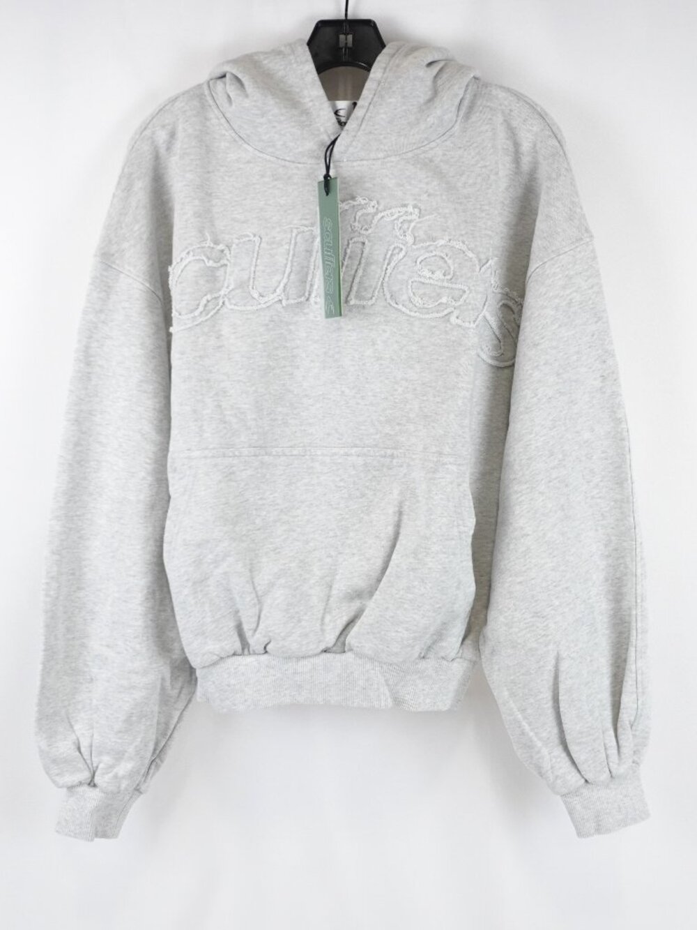 Scuffers Raw Pullover Cotton Hoodie In Light Gray - Unisex Size Medium - NWT